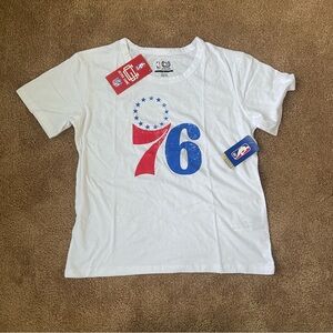 Women’s L NBA 76ers White T-Shirt